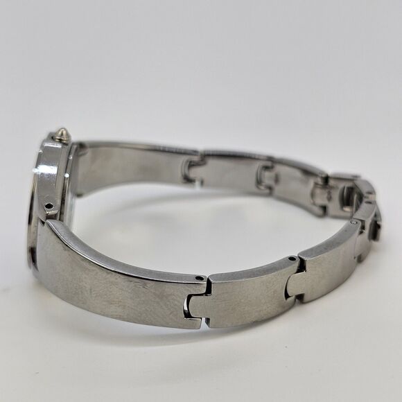 ESQ By Movado‎ Swiss Women’s Watch 25MM Black Dial Gray Bracelet 6" New Battery - Picture 7 of 12